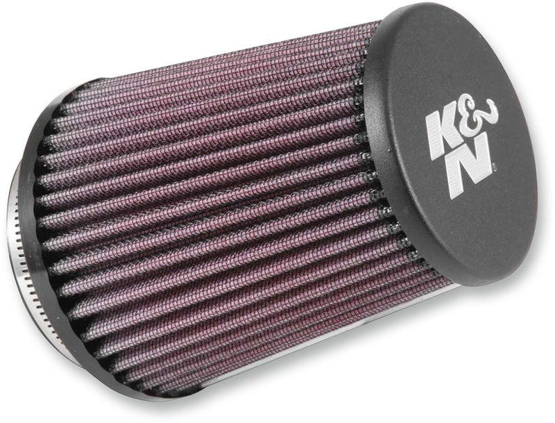 K & N Replacement Air Filter for Aircharger® Intake System Black Red Clamp-On #RE-5286