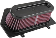 K & N High-Flow Air Filter for 2017-2025 SUZUKI GSX-R 1000 Black Red #SU-1017