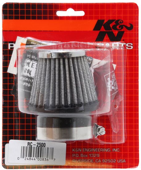 K & N Clamp-On Air Filter High-Flow #RC-2500