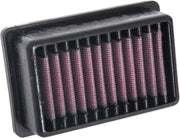 K & N OE Replacement High-Flow Air Filter for 1991-2022 MOTO GUZZI Black Red #MG-8516