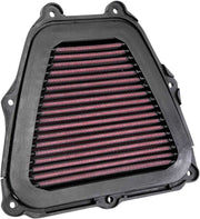 K & N Xstream Series Motocross High-Flow Air Filter for 2015-2023 YAMAHA Black Red