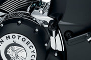 Kuryakyn Rear Oil Panel Accent In Chrome For Indian 2019-2023 Models (Except Challenger, Scout & FTR Models) #KUR5707