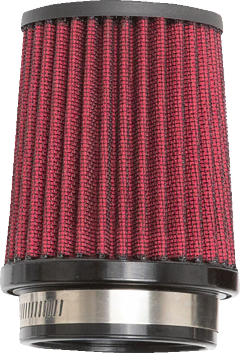 S&S Cycle Replacement Air filter for Tuned Induction Air Cleaners Black Red Clamp-On #170-0559