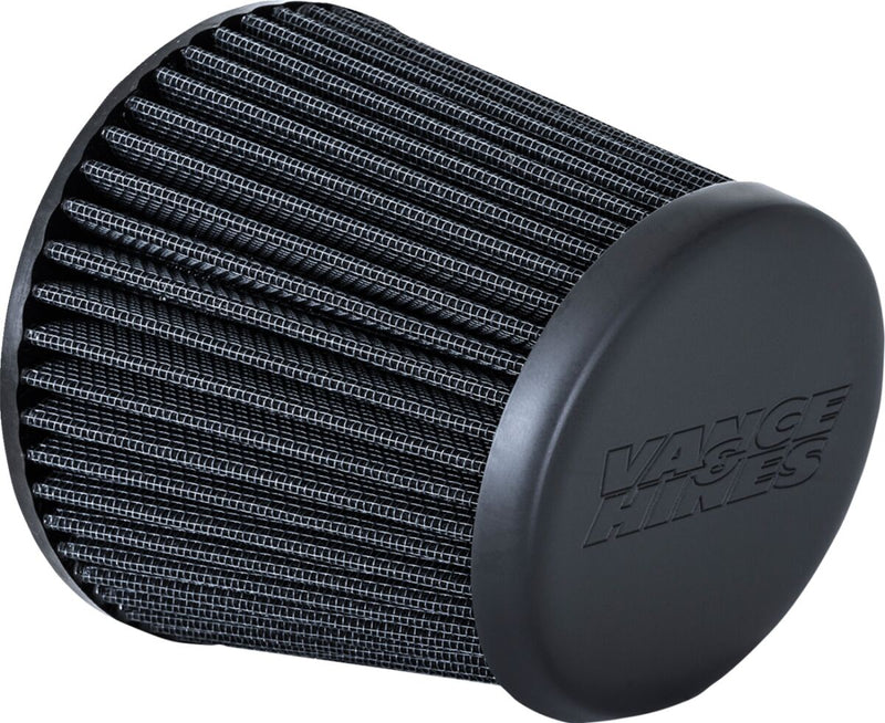 Vance & Hines Falcon Air Filter Replacement - Billet Aluminum, Each - Black