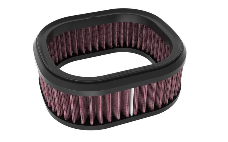 K & N Universal Clamp-On Air Filter for 2021-2026 INDIAN Black Red