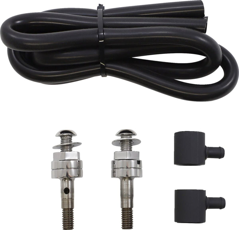 Trask External Breather Kit for Assault Charge Air Cleaner - Breather KIT Assualt TC - Black for Harley-Davidson Touring, Softail, Dyna & Trike 1996-2017