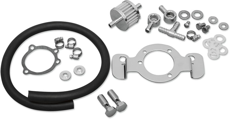 Drag Specialties Air Cleaner Breather Adaptor Kit for 2007-2022 Harley-Davidson Sportster Motorcycles