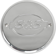 S&S Cycle Chrome S&S Logo Air Cleaner Cover for Various Indian Motorcycles #170-0242