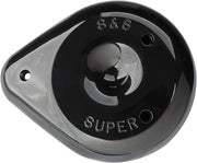 S&S Cycle Gloss Black Replacement Teardrop Air Cleaner Cover for use with S&S E/G Carb