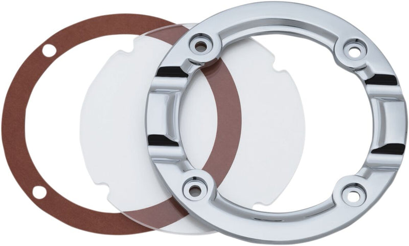 Kuryakyn Clear Trap Door For Standard & Blood Groove Hypercharger In Chrome