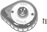 S&S Cycle Chrome Mini Teardrop Stealth Air Cleaner Cover for Various Various Harley-Davidson Motorcycles (See Fitment List) #170-0367