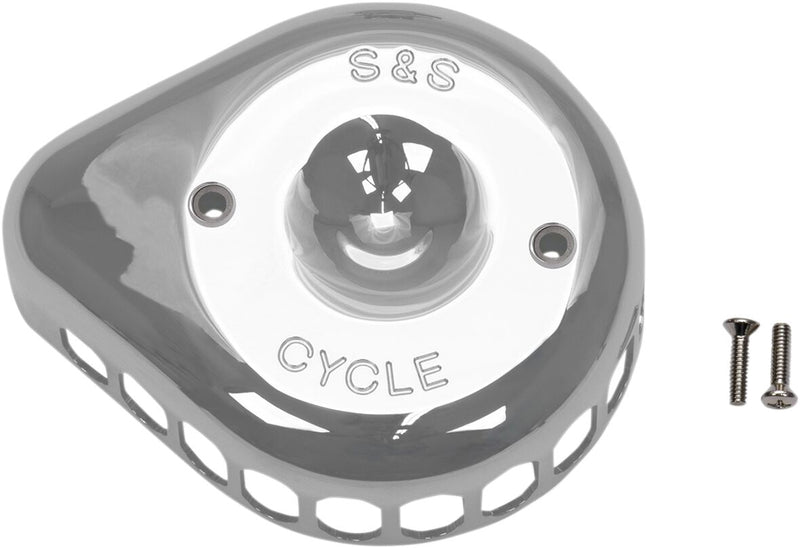 S&S Cycle Chrome Mini Teardrop Stealth Air Cleaner Cover for Various Various Harley-Davidson Motorcycles (See Fitment List)