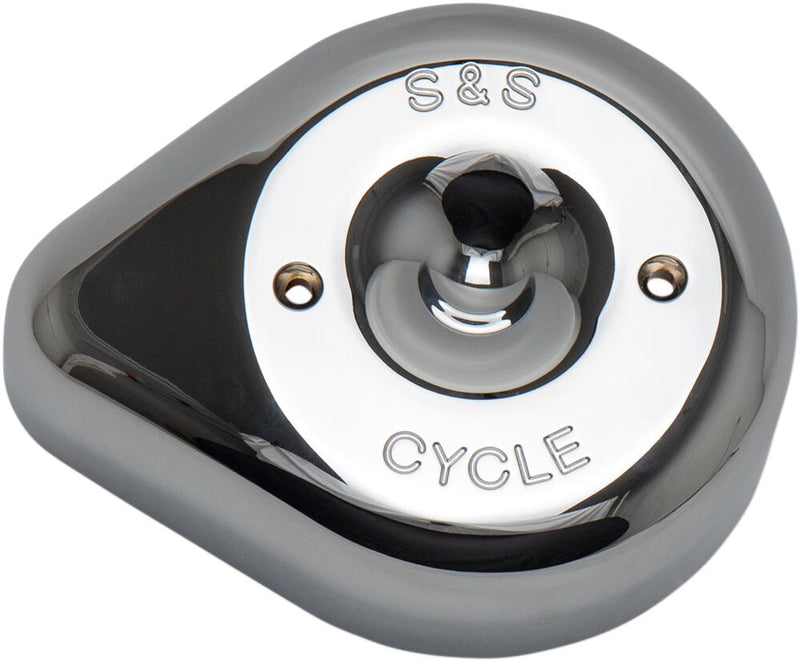 S&S Cycle Chrome Stealth Teardrop Air Cleaner Cover for Various Various Harley-Davidson Motorcycles (See Fitment List) #170-0530