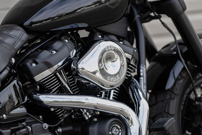 S&S Cycle Chrome Stealth Teardrop Air Cleaner Cover for Various Various Harley-Davidson Motorcycles (See Fitment List)