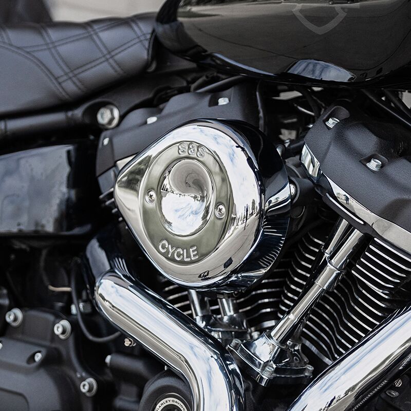 S&S Cycle Chrome Stealth Teardrop Air Cleaner Cover for Various Various Harley-Davidson Motorcycles (See Fitment List) #170-0530