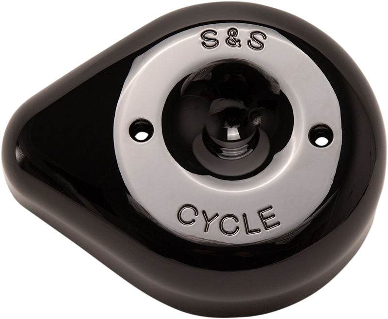 S&S Cycle Gloss Black Stealth Teardrop Air Cleaner Cover for Various Various Harley-Davidson Motorcycles (See Fitment List) #170-0531
