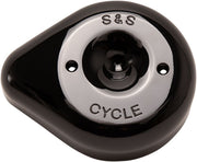 S&S Cycle Gloss Black Stealth Teardrop Air Cleaner Cover for Various Various Harley-Davidson Motorcycles (See Fitment List)