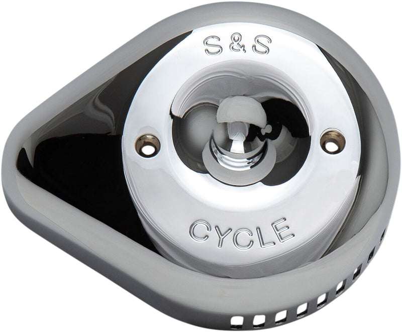 S&S Cycle Chrome Stealth Slasher Teardrop Air Cleaner Cover for Various Various Harley-Davidson Motorcycles (See Fitment List) #170-0532