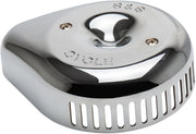 S&S Cycle Chrome Stealth Slasher Teardrop Air Cleaner Cover for Various Various Harley-Davidson Motorcycles (See Fitment List)