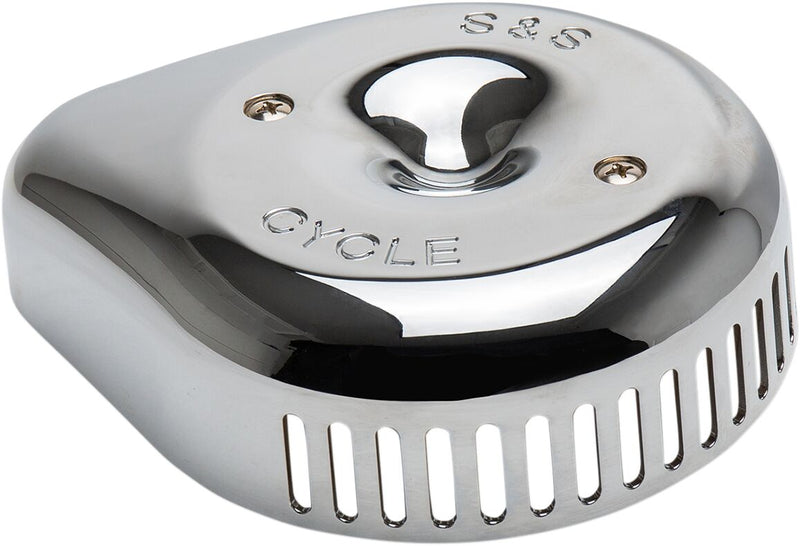 S&S Cycle Chrome Stealth Slasher Teardrop Air Cleaner Cover for Various Various Harley-Davidson Motorcycles (See Fitment List)