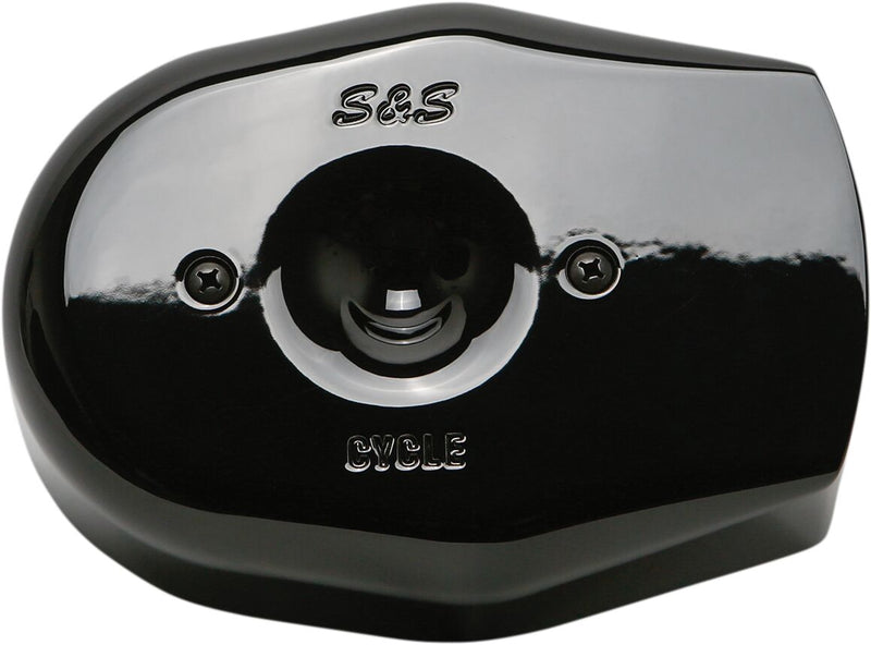 S&S Cycle Gloss Black Stealth Tribune Air Cleaner Cover