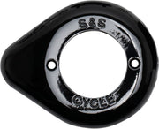 S&S Cycle Gloss Black Air Cleaner Teardrop Cover