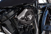 S&S Cycle Stealth Teardrop Air Cleaner Cover for 2017-2023 Harley-Davidson Lava Chrome #170-0779