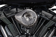 S&S Cycle Stealth Teardrop Air Cleaner Cover for 2017-2023 Harley-Davidson Lava Chrome #170-0780
