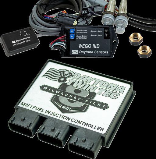 Daytona Twin Tec LLC Fuel Injection Electronic Control Module Kit for 2017-2024 Harley-Davidson Standard Black White