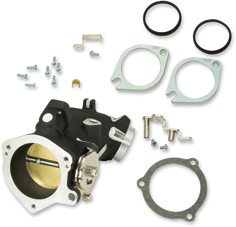 S&S Cycle 58mm Throttle Hog Cable-Operated Throttle Body for Various Various Harley-Davidson Motorcycles (See Fitment List) Throttle Cable