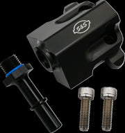 S&S Cycle Replacement Fuel Rail Kit for 2017-2025 Harley-Davidson Anodised Black 6061 Billet Aluminium #160-0280
