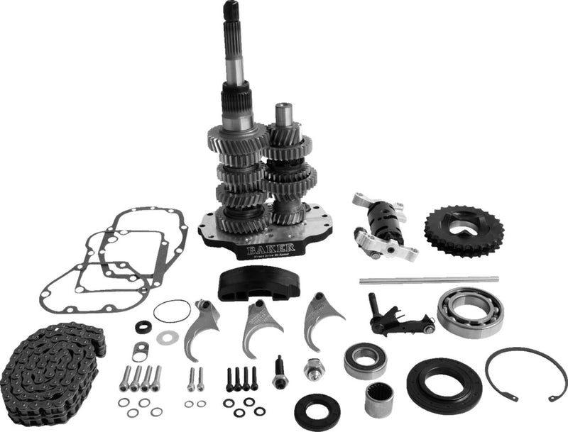 Baker Drivetrain Direct Drive 6-speed Gear Set - Kit - Black for Harley-Davidson Touring 1996-2006