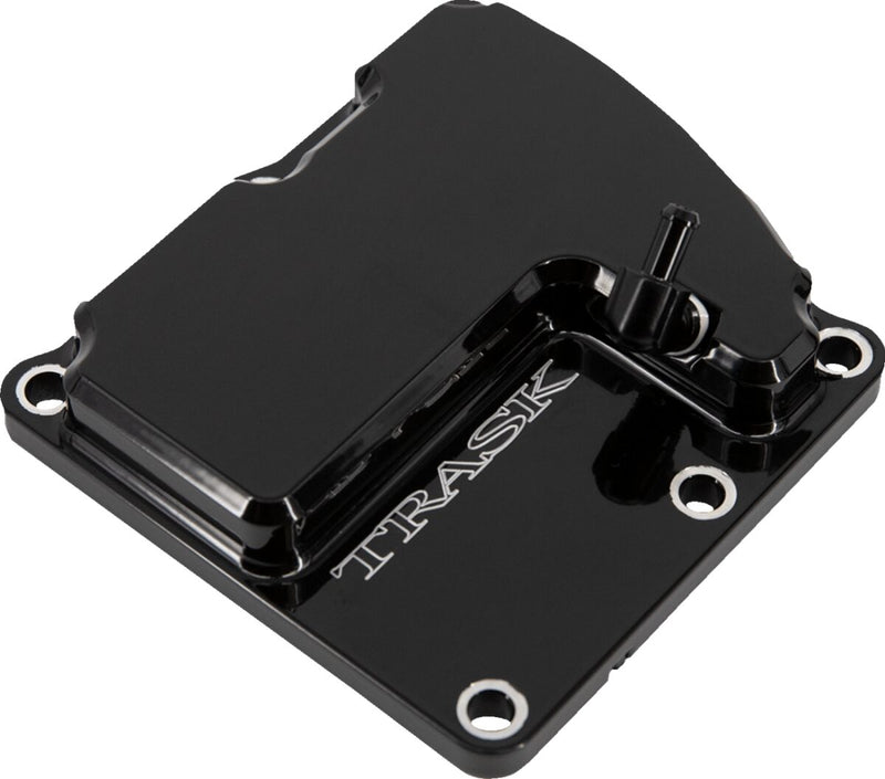 Trask Vented Transmission Cover for 2007-2026 Harley-Davidson Touring and 1999-2006,2018-2026 Harley-Davidson Softail #TM-2041BK