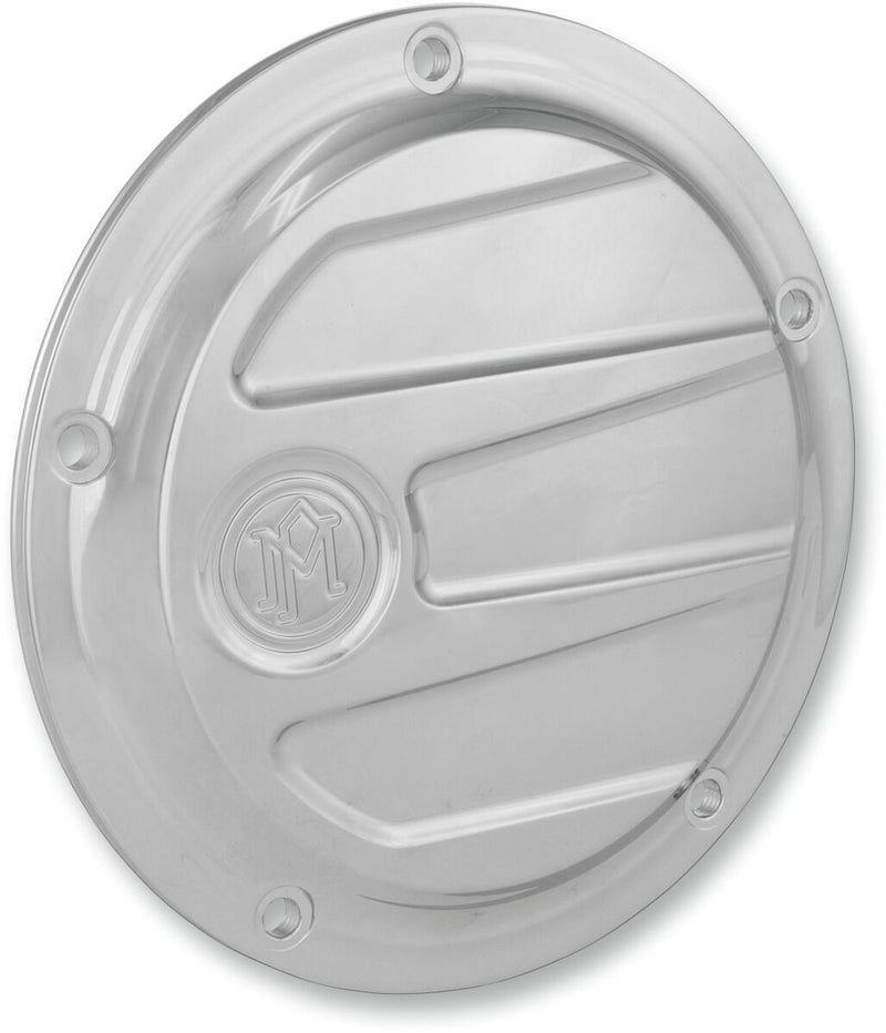 Performance Machine Scallop Derby Cover - Aluminum, Each - Chrome for Harley-Davidson Touring, Softail, Dyna & Trike 1999-2018