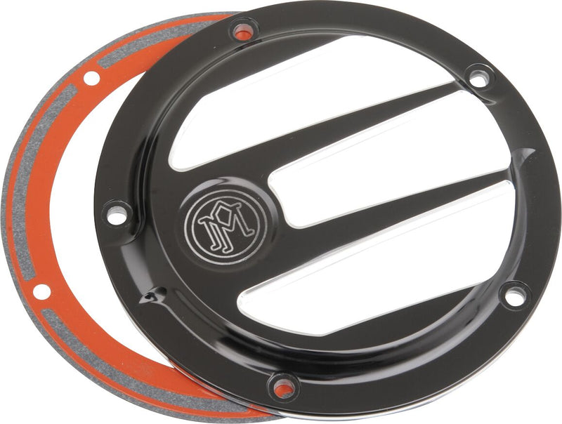 Performance Machine Scallop Derby Cover - Aluminum, Each for Harley-Davidson Touring, Softail, Dyna & Trike 1999-2018