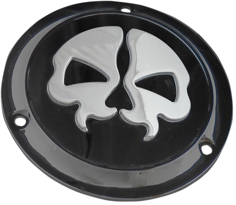 Drag Specialties Split Skull Derby Cover Fits Harley-Davidson Dyna, Softail, Touring Models 1970-1998