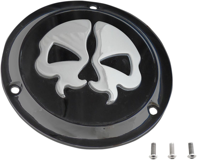 Drag Specialties Split Skull Derby Cover Fits Harley-Davidson Dyna, Softail, Touring Models 1970-1998