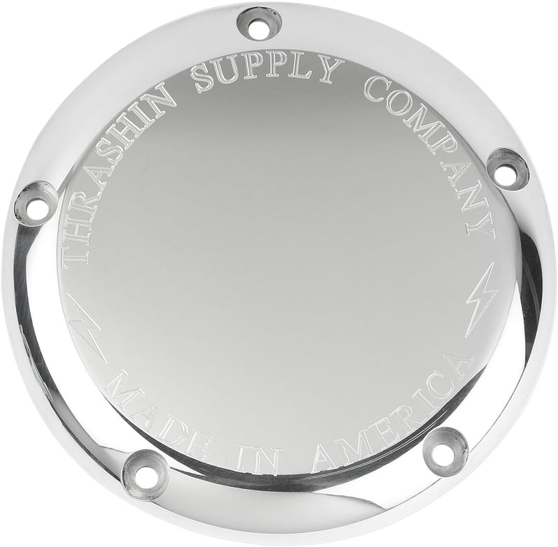 Thrashin' Supply Co. Derby Cover - Aluminum, Classic, Each - Chrome for Harley-Davidson Touring, Softail, Dyna & Trike 1996-2018