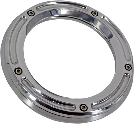 Trask Chrome Aluminium Assault Derby Cover for Various Various Harley-Davidson Motorcycles (See Fitment List)