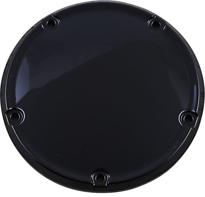 Drag Specialties Derby Cover - Aluminum, Each - Black / Gloss for Harley-Davidson Softail & Dyna 2018-2026