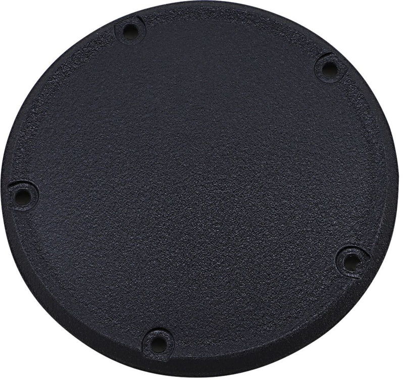 Drag Specialties Derby Cover - Each, Aluminum - Black / Wrinkle for Harley-Davidson Softail & Dyna 2018-2026