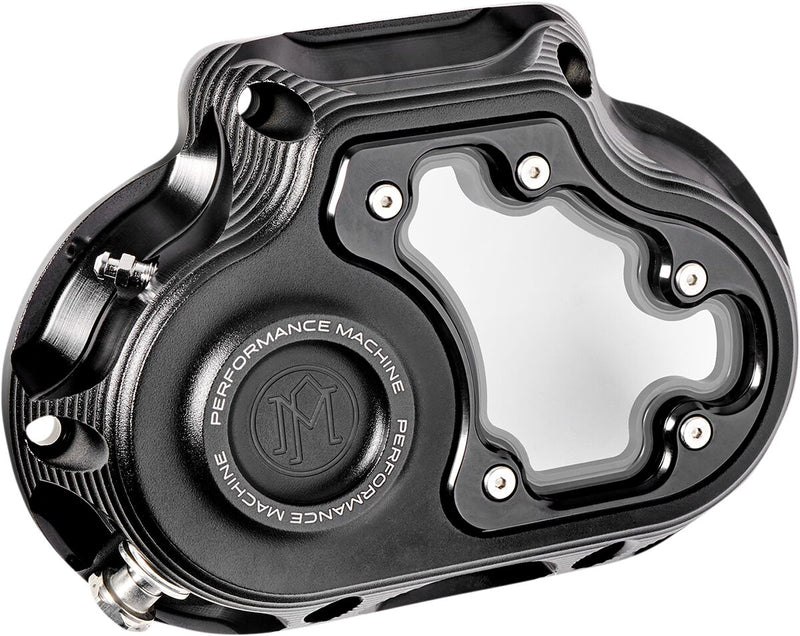 Performance Machine Hydraulic Clutch Actuator Cover - Vision, Billet Aluminum, Each - Black / Black Ops™ / Gloss for Harley-Davidson Touring 2014-2020