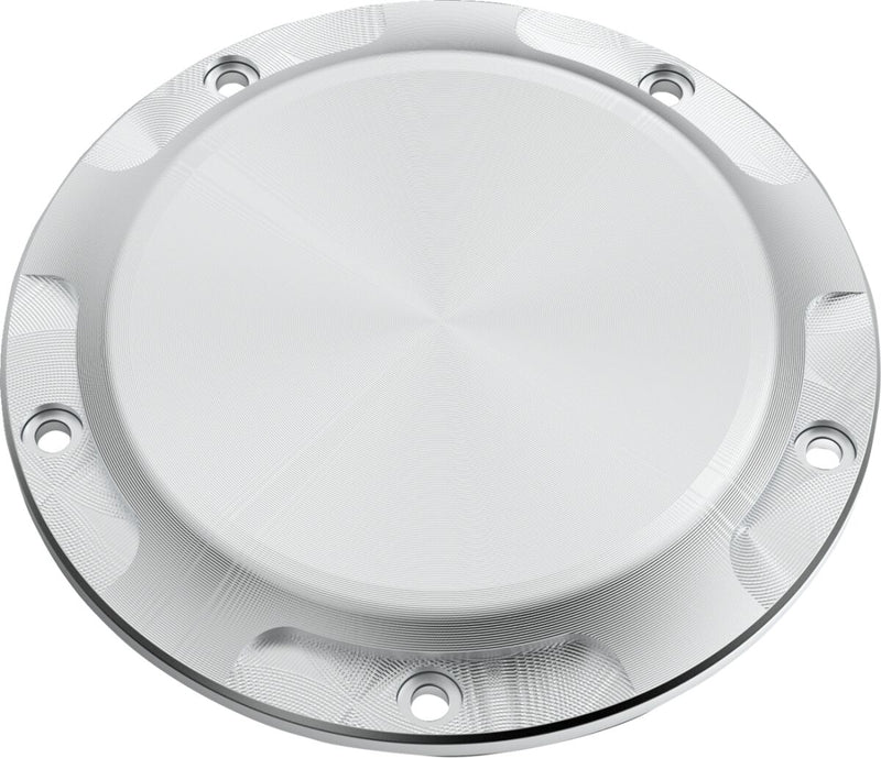 LA Choppers County Line Derby Cover Raw Silver Aluminium