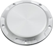 LA Choppers County Line Derby Cover Raw Silver Aluminium #LA-P106-00