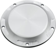 LA Choppers County Line Derby Cover Raw Silver Aluminium