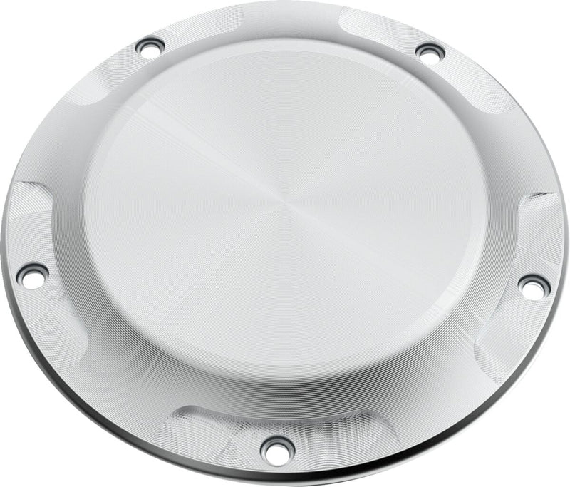 LA Choppers County Line Derby Cover Raw Silver Aluminium #LA-P106-01