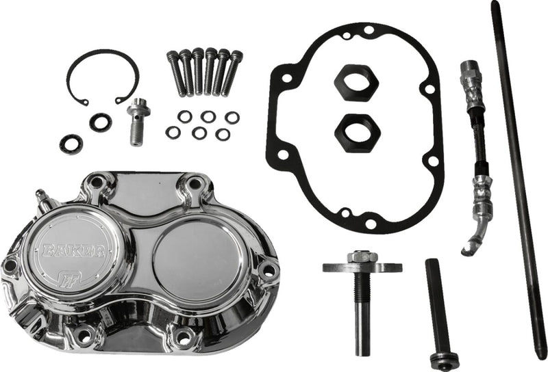 Baker Drivetrain Function-Formed™ Transmission Side Cover Assembly for 2017-2024 Harley-Davidson Polished 6061-T6 Aluminium Kit