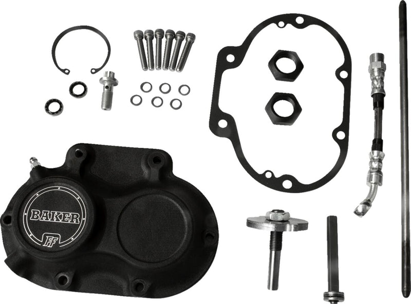 Baker Drivetrain Function-Formed™ Transmission Side Cover Assembly for 2017-2024 Harley-Davidson Black 6061-T6 Aluminium Kit