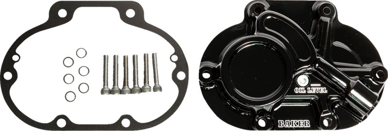 Baker Drivetrain Function-Formed™ Cable Type Transmission Side Cover Assembly for 2006-2024 Harley-Davidson Black Gloss 6061-T6 Aluminium Kit