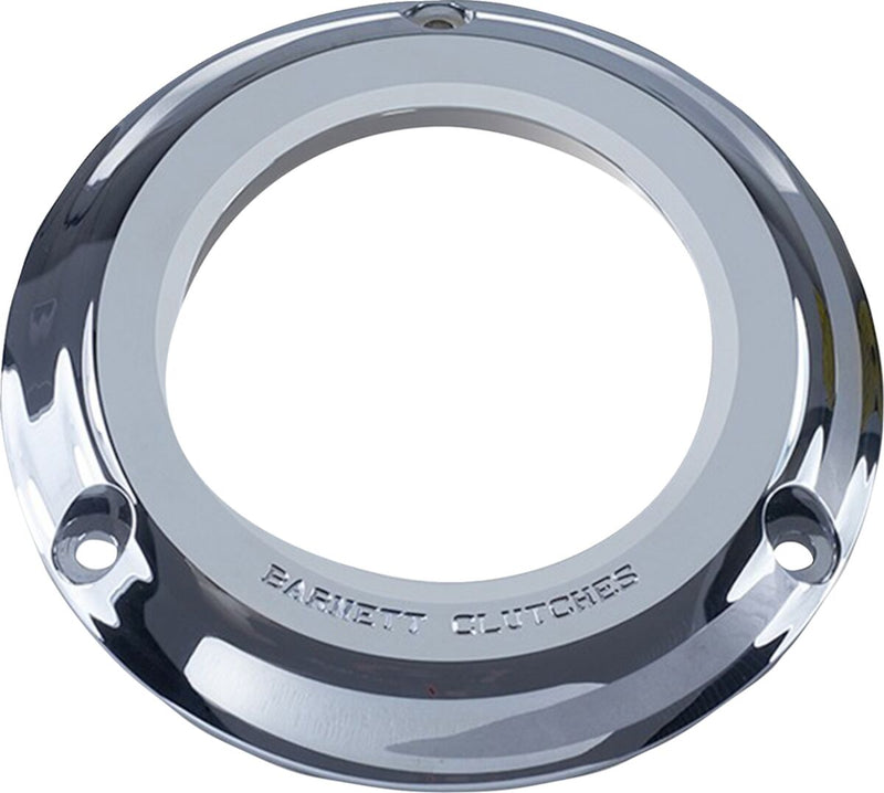 Barnett Scorpion Series Derby Cover for 1990-1997 Harley-Davidson Chrome Clear Billet Aluminium
